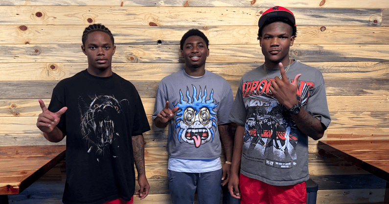 LSU WR commits Jabari Mack, Kenny Darby and Tristen Keys (Photo: Shea Dixon/On3)